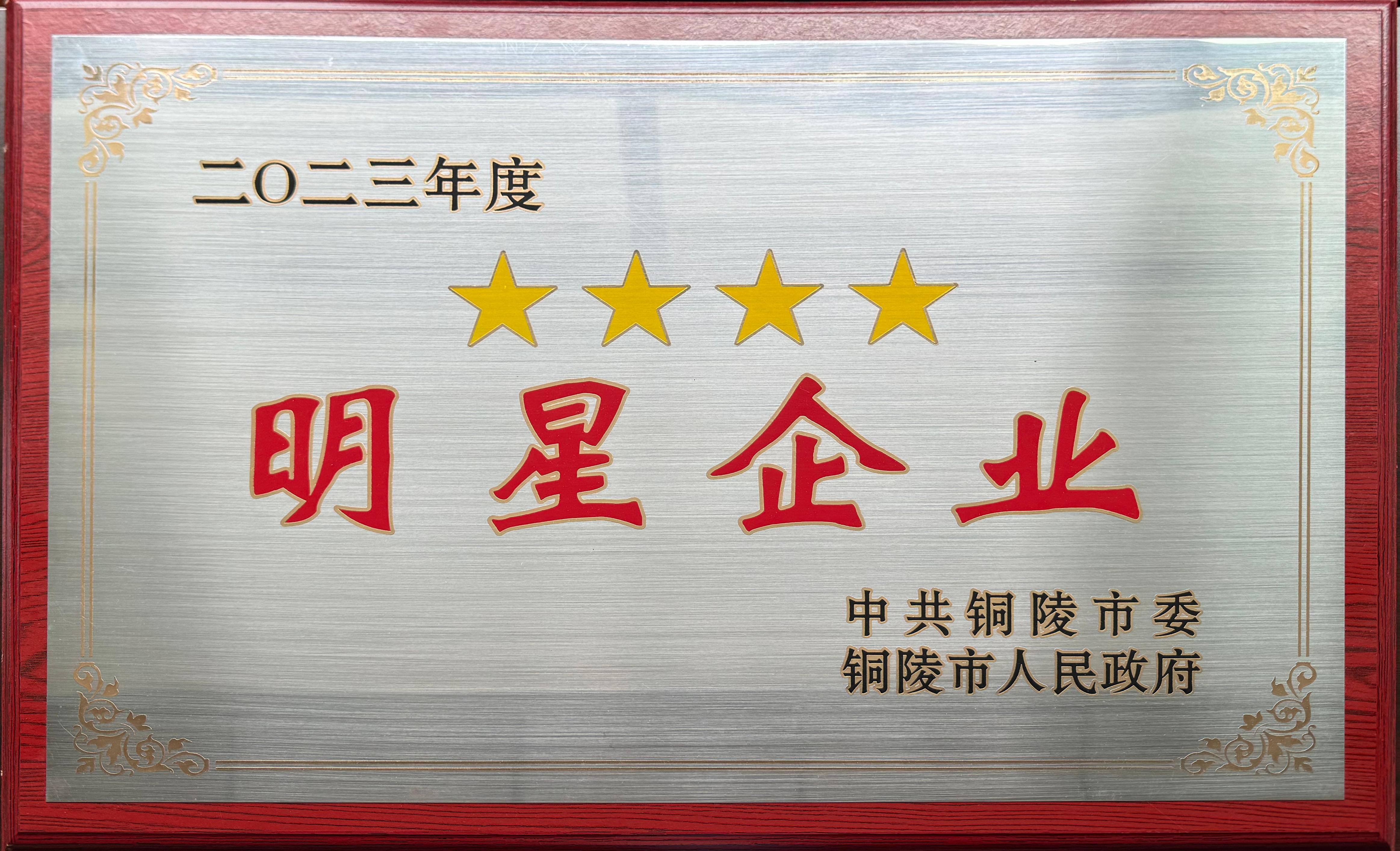 2023年度獲得市委市政府頒發(fā)的全市唯一的“四星建筑民企”榮譽(yù)